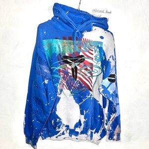 (1 of 1) [One Off Custom] AOP Goggle Face Acidwash Wash Sheeth Kobe Pullover